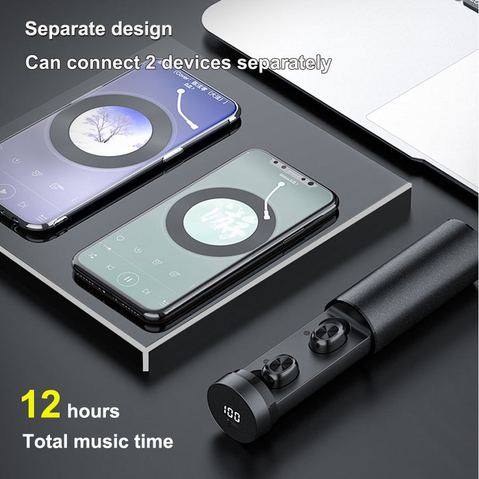 B9 Bluetooth Earphone Metal Matte Wireless Headphones TWS 5.0 Touch Earphones 8D Stereo Earbuds Noise Cancelling Caller Alert