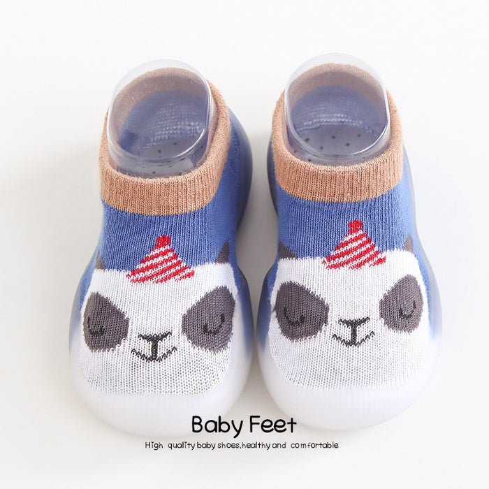 Unisex Baby Shoes First Shoes Toddler First Walkers Boy Soft Sole Rubber Outdoor Baby Shoes Cute Animal Baby Booties Anti-slip