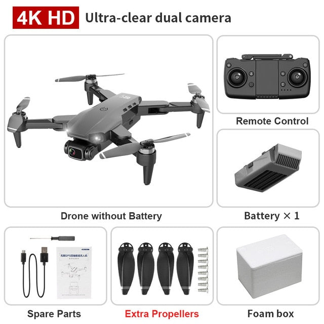 L900 pro 4K HD dual camera with GPS 5G WIFI FPV real-time transmission brushless motor rc distance 1.2km professional drone