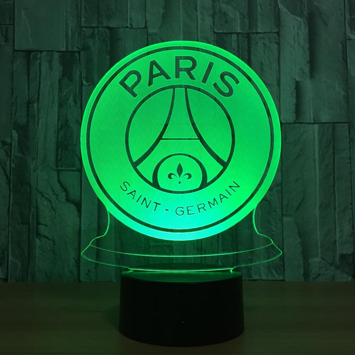 Hot 7 Colors Changeparis saint germain 3D LED Night Light for Italy fortnite Club LED Touch Lamp Novelty Gifts USB Lampara