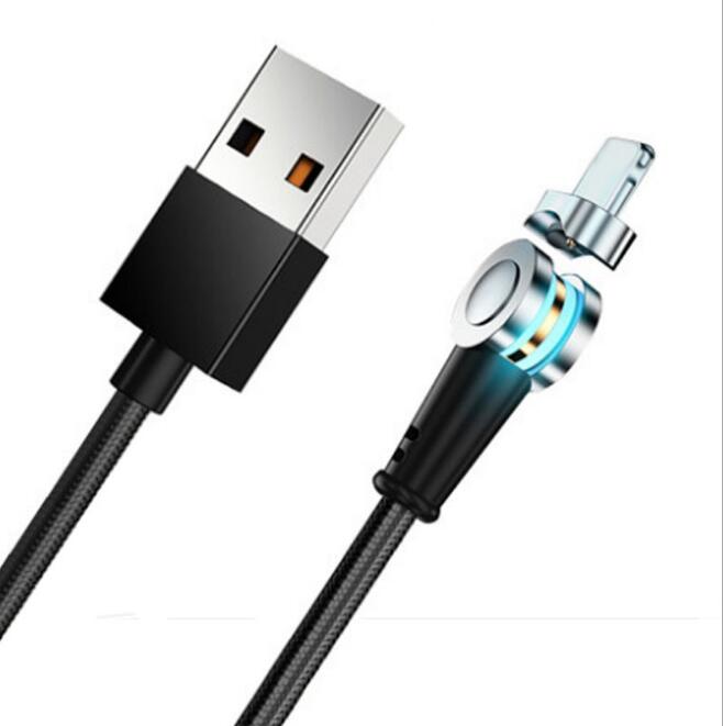 Rotate 180 degree Magnetic USB Cable 5A Fast Charging USB C Charger Micro USB Type c Cable For Xiaomi mi Huawei